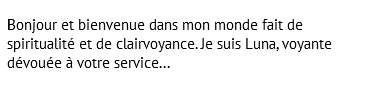 Voyante par téléphone